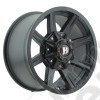 Jante aluminium Ballistic 956 "Razorback" noir 9x17 / 5x127 / ET: 12 - BA956790550+12 - Jante alu 17 pouces