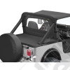 Couverture de plateau de chargement "Duster" (vendu sans armature) Couleur: Black Denim, Jeep Wrangler YJ (sans pouvoir garder l'armature de la bâche dessous)