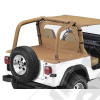 Couverture de plateau de chargement "Duster" (vendu sans armature) Couleur: Spice , Jeep Wrangler YJ (permet de garder les fixations de bâche Bestop sous le duster)