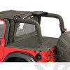 Couverture de plateau de chargement "Duster" (pour support de bâche soft-top d'origine) Couleurs: Khaki Diamond, Jeep Wrangler TJ (permet de garder les fixations de bâche d'origine sous le duster)