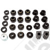 Silentblocs, version renforcée en polyuréthane, YJ Silentblocs de caisse pour Jeep Wrangler YJ (version et hauteur d'origine)