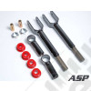 Kit de 2 tirants de pont supérieur avant réglable, Jeep Wrangler TJ, Cherokee XJ, Grand Cherokee ZJ, ZG (réhausse: 2" à 4.5")