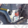 Protection de ridelle arrière en aluminium Jeep Wrangler YJ