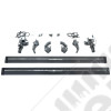 Kit marches pieds électrique avec plateaux pour Jeep Wrangler JL , 2 portes (la paire) 