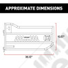 Kit demi portes avant tubulaire en aluminium couleur noir - Jeep Wrangler JK et JK Unlimited - 51810-01AR / AR15009 / 15009