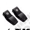 Kit d'attaches capot en aluminium noir avec serrure Jeep Wrangler JL et Wrangler JL Unlimited