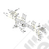 Crochet d'attelage Europe (démontage sans outils) avec faisceaux multiplexé 7 broches pour Jeep Grand Cherokee WL / GDW2753T60UN
