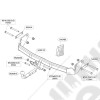 Crochet d'attelage Europe avec faisceaux multiplexé 7 broches pour Jeep Patriot MK - BRI545400UN