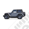 Bâche électrique Squareback by MyTop - Couleur : Black (Noir) - Jeep Wrangler JL (2 portes) - 9440017 / 94400-17