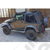 Bâche Suntop Fastback Top U2 - Couleur: noir (Black Diamond) - Jeep Wrangler TJ