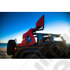 Bâche électrique Squareback by MyTop, Couleur : Burgundy (Bordeaux) pour Jeep Wrangler JL (2 portes)