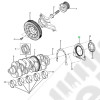 Bague d'étanchéité arrière de vilebrequin moteur 2.8L CRD - Jeep Wrangler JK - 68024410AA