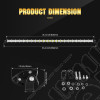 Barre de LED 150W - (32'' ou 81cm) - Single Row SR-Serie