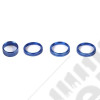 Kit 4 enjoliveurs boutons tableau de bord (couleur : bleu) - Jeep Wrangler JL - POA3968061 / A68861-13956670