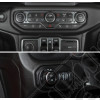 Kit de 4 enjoliveurs de boutons de tableau de bord (couleur: bleu) Jeep Wrangler JL