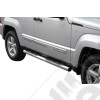 Kit marches pieds tubulaire avec anti-dérapants en acier/inox pour Jeep Cherokee Liberty KK