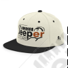 Casquette plate "Jeeper Store" beige et noire