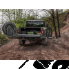 Porte gauche pour pare chocs arrière "Wingmate" Rugged Ridge by RealTruck pour Jeep Gladiator JT - 11540.41 / 11540-41 / 1154041