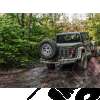 Porte gauche pour pare chocs arrière "Wingmate" Rugged Ridge by RealTruck pour Jeep Gladiator JT - 11540.41 / 11540-41 / 1154041