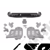 Pare chocs arrière en acier avec porte roue de secours et accessoires en supplément possible de la marque RealTruck pour Jeep Gladiator JT - 11540.38 - 1154038 / 11540-38 / OM11540.38