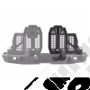 Porte droite pour pare chocs arrière "Wingmate" Rugged Ridge by RealTruck pour Jeep Gladiator JT - 11540.44 / 11540-44 / 1154044