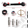 Kit de biellettes avant renforcées et déconnectable FLJ Offroad pour Jeep Wrangler JK (pour réhausse de 2.5" à 6") - PRC-1010A / PRC1010A / 0507.27
