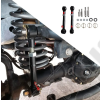 Kit de biellettes avant renforcées et déconnectable FLJ Offroad pour Jeep Wrangler JK (pour réhausse de 2.5" à 6") - PRC-1010A / PRC1010A / 0507.27
