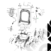 Poignée de dossier avec cable pour siège avant conducteur Jeep Wrangler JL (2 portes) - 6QD05TX7AC