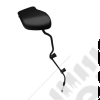 Poignée de dossier avec cable pour siège avant conducteur Jeep Wrangler JL (2 portes) - 6QD05TX7AC