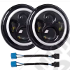 Kit 2 Phares LED 7’’ FLJ Offroad Classic7 – Homologués Europe – Jeep CJ (1976–1986), Wrangler TJ (1996–2006), JK (2007–2018) - E00615 / LTPZHL7 / RT28104 / NS1640R1RGB