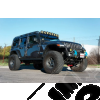 Kit réhausse +3" (+7.50 cm) Rancho avec amortisseurs RS9000XL pour Jeep Wrangler JL Unlimited (4 portes) - RS66136BK + RS999065 x2 + RS999066 x2