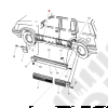 Clip plastique pour panneaux de porte extérieur pour Jeep Cherokee Grand Cherokee ZJ, ZG - 55294777