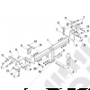 Kit crochet d'attelage (complet avec faisceau électrique multiplexé) pour Jeep Renegade BU, BV