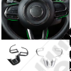 Enjoliveur de branches de volant couleur imitation carbon pour Jeep Renegade BU, BV