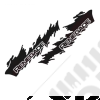 Kit de 2 autocollants de portes "Renegade" couleur noir pour Jeep Renegade BU, BV