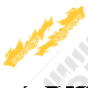 Kit de 2 autocollants de portes "Renegade" couleur jaune pour Jeep Renegade BU, BV
