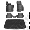 Kit de tapis préformés en caoutchouc (avant, arrière et coffre) pour Jeep Renegade BU, BV - SET29101