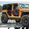 Kit de 4 demi portes tubulaires en acier avec rétroviseurs pour Jeep Wrangler JK Unlimited