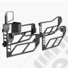 Kit de 4 demi portes tubulaires en acier avec rétroviseurs pour Jeep Wrangler JK Unlimited