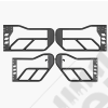 Kit de 4 demi portes tubulaires en acier avec rétroviseurs pour Jeep Wrangler JK Unlimited