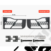 Kit de 2 demi portes avant tubulaires en acier sans rétroviseurs pour Jeep Wrangler JK