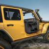 Kit de 2 demi portes avant tubulaires en acier sans rétroviseurs pour Jeep Wrangler JK