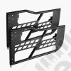 Kit de 2 demi portes avant tubulaires en acier sans rétroviseurs pour Jeep Wrangler JK