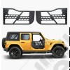 Kit de 2 demi portes avant tubulaires en acier sans rétroviseurs pour Jeep Wrangler JK