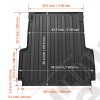Tapis de coffre (benne) en caoutchouc pour Jeep Gladiator JT