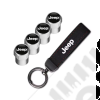 Goodies : Kit de 4 bouchons de valve Jeep + porte clef Jeep