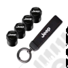Goodies : Kit de 4 bouchons de valve Jeep + porte clef Jeep