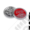 Logo "Trail Rated 4x4" - Emblème rouge et gris pour carrosserie