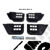 Kit de 4 rangements en plastique pour panneaux de portes Jeep Wrangler JK Unlimited - RT27071 / 1571.25
