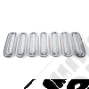 Kit de 7 inserts de calandre couleur chromé pour Jeep Wrangler JK